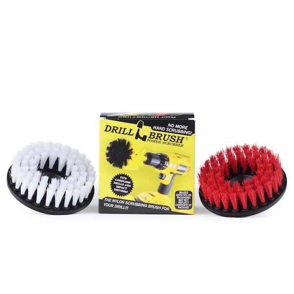 Drill Brush Power Scrubber By Useful Products 5 in W 5 in L Brush, Variety 5in-S-RW-H-DB - main
